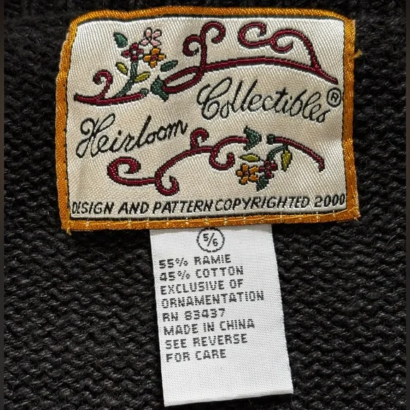 Vintage Christmas Cardigan - Kids 5/6 - Picture 2 of 10